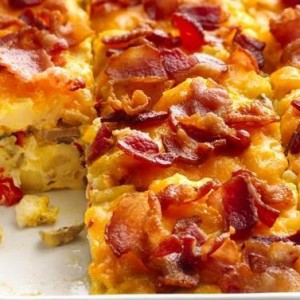 Bacon and Hash Brown Egg Bake - ZergNet