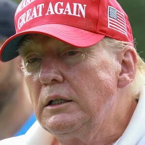 Donald Trump Is Unrecognizable On The Golf Course Without Makeup